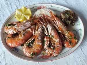gambas flambées au pastis